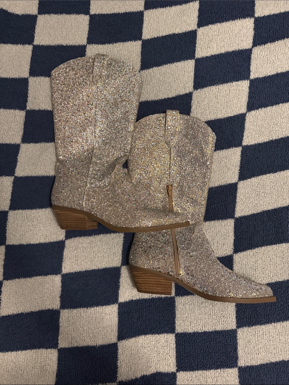 Betsey Johnson Dalas Boots - Silver Glitter